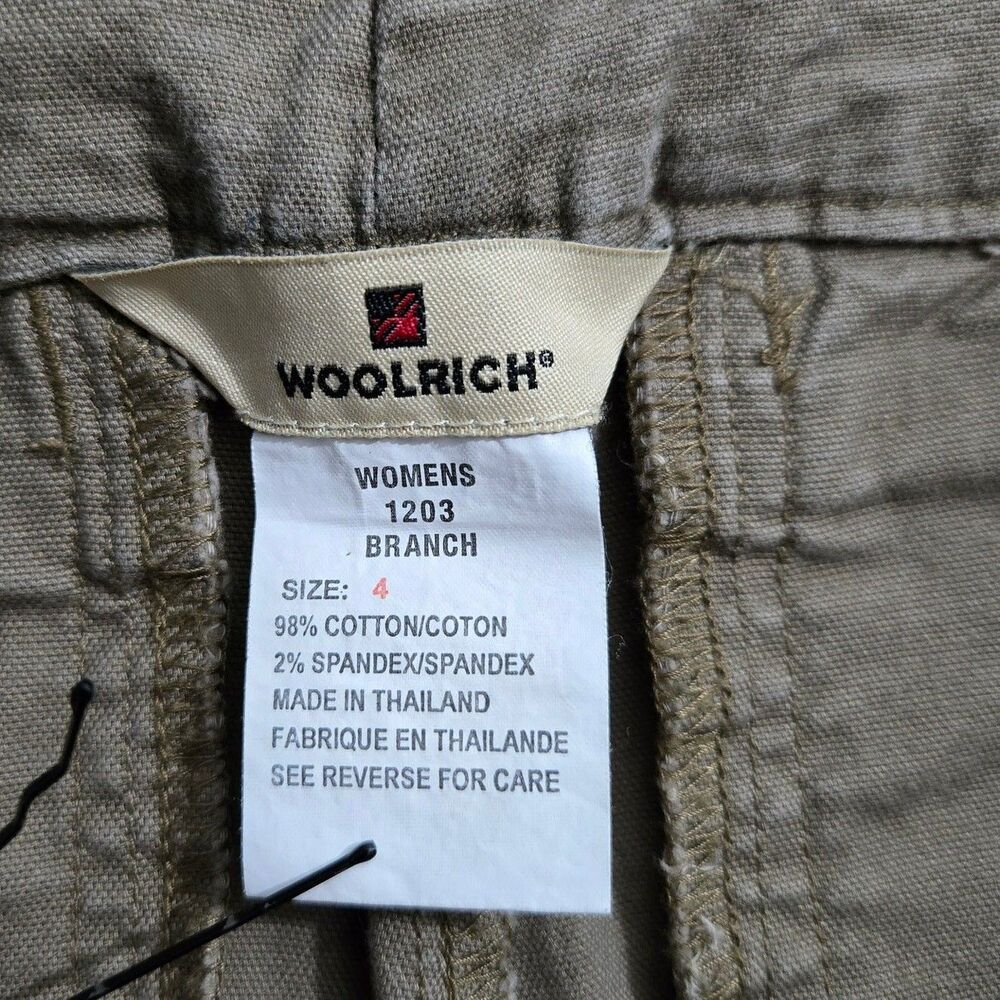 Woolrich Capri Pants Women 4 Brown Mid Rise Straight Leg Ankle Slit - Picture 7 of 12